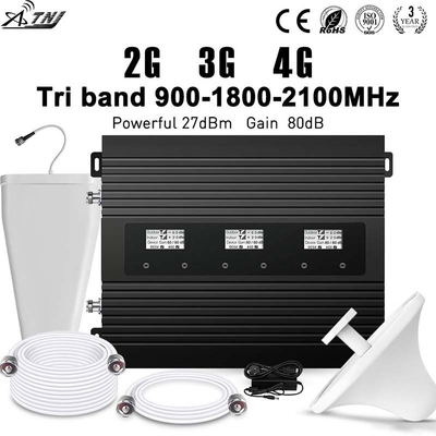 репитер 900MHz 1800MHz 2100MHz диапазона увеличения 2G 3G 4G 80dB Multi