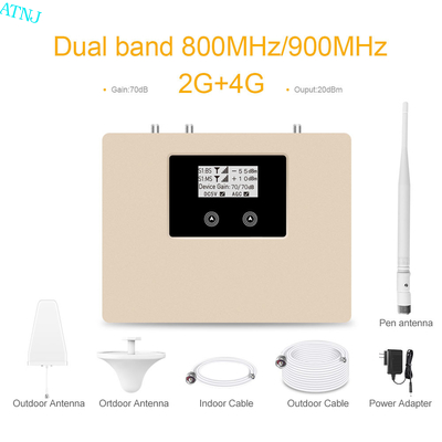 Хорошая цена 800-GSM+4G 70dB Gain Dual Band GSM Booster 4G LTE Мобильная сеть онлайн