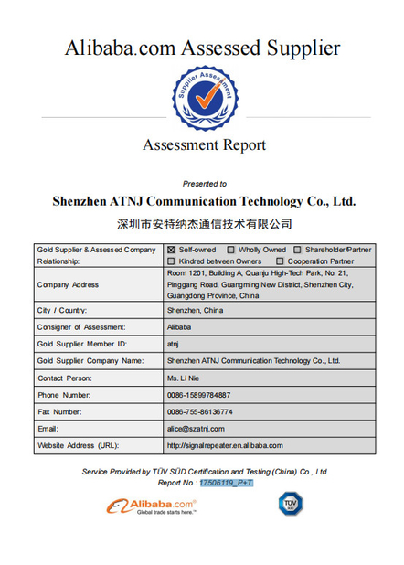 КИТАЙ Shenzhen Atnj Communication Technology Co., Ltd. Сертификаты